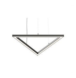BENEITO FAURE - Luminaria Tax triangulo 840mm 90W 230Vac CCT Casambi negra con caja porta equipos