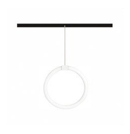 BENEITO FAURE - Luminaria FINE 25 CIRCLE 48V 19W carril magnético 4000K plata mate