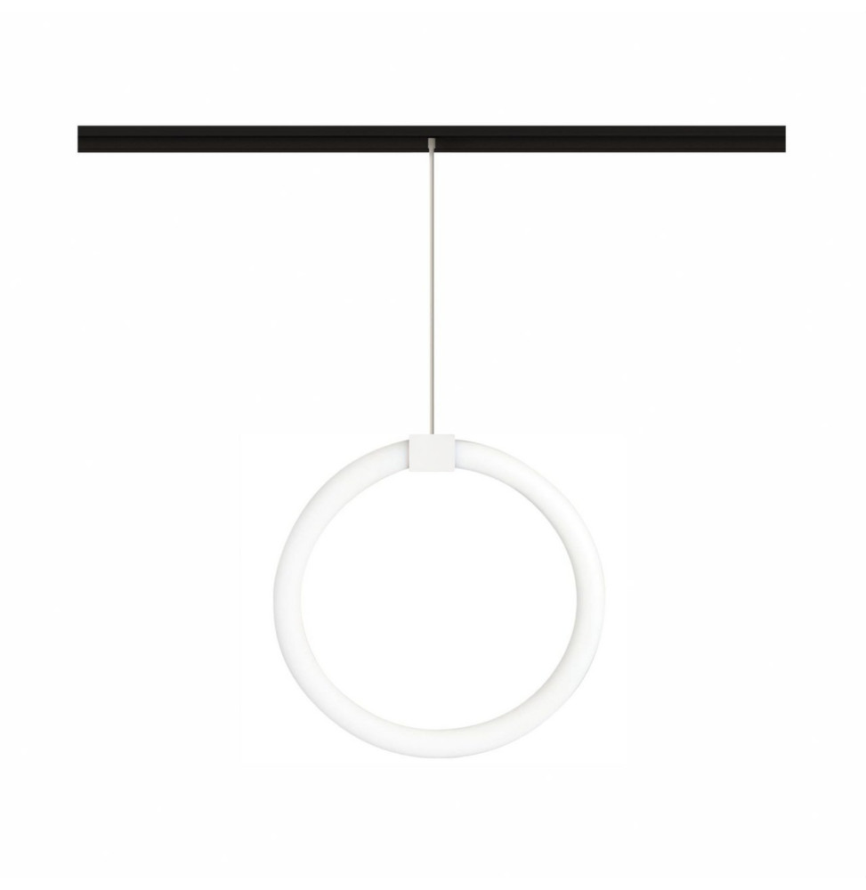 BENEITO FAURE - Luminaria FINE 25 CIRCLE 48V 19W carril magnético 3000K plata mate