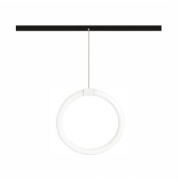 BENEITO FAURE - Luminaria FINE 25 CIRCLE 48V 19W carril magnético 3000K plata mate