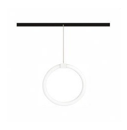 BENEITO FAURE - Luminaria FINE 25 CIRCLE 48V 19W carril magnético 3000K plata mate