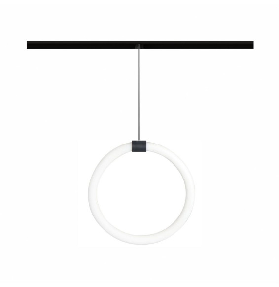 BENEITO FAURE - Luminaria FINE 25 CIRCLE 48V 19W carril magnético 4000K negro mate