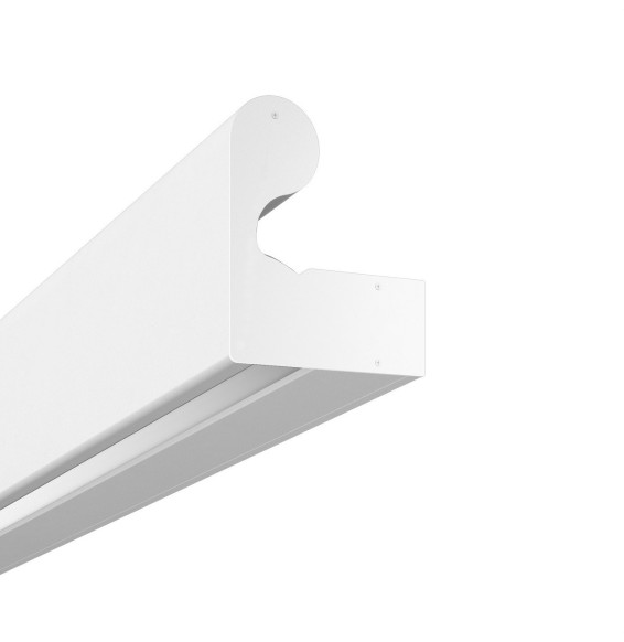 BENEITO FAURE - Carril por metro Box 98 railing 2x15W/m superficie/barandilla blanco