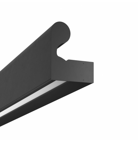 BENEITO FAURE - Carril por metro Box 98 railing 2x15W/m superficie/barandilla negro