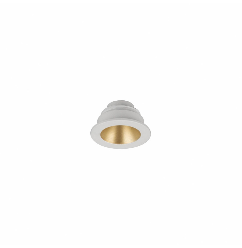 BENEITO FAURE - Downlight Nano Pulsar Round blanco/oro mate trim