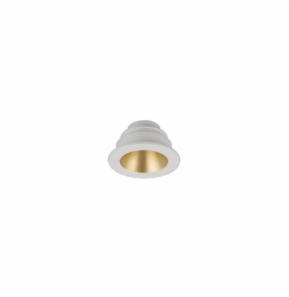 BENEITO FAURE - Downlight Nano Pulsar Round blanco/oro mate trim