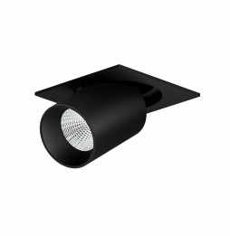 BENEITO FAURE - Downlight Oxo Square dimable 12W 15°/38°/60° switch 2700K/3200K/4000K negro triac dimm