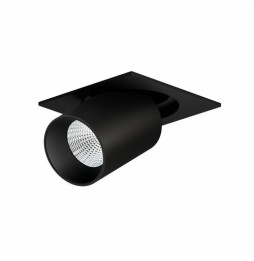 BENEITO FAURE - Downlight Oxo Square dimable 12W 15°/38°/60° switch 2700K/3200K/4000K negro triac dimm