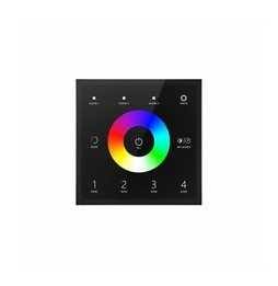 BENEITO FAURE - Panel táctil RF RGB-W DMX 4 zonas negro