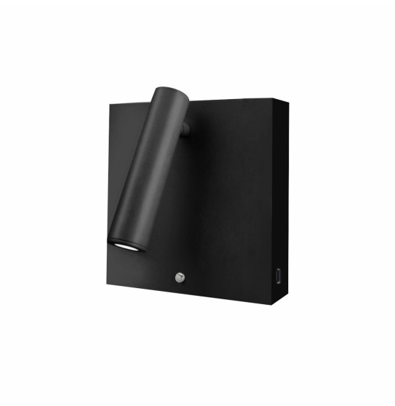 BENEITO FAURE - Aplique Sweet USB-C 4W superficie 20° 2700K 3 intensidades negro