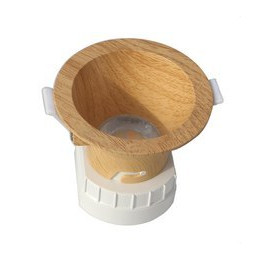 NAVIGATOR - Accesorio madera redondo PVC para downlight LED