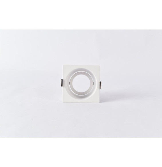 NAVIGATOR - Aro dicroica cuadrado fijo GROSA NFS blanco