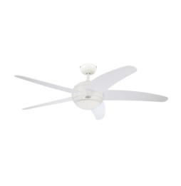 FARHO - Ventilador de techo tradicional Bendan 132cm 52" con mando a distancia blanco
