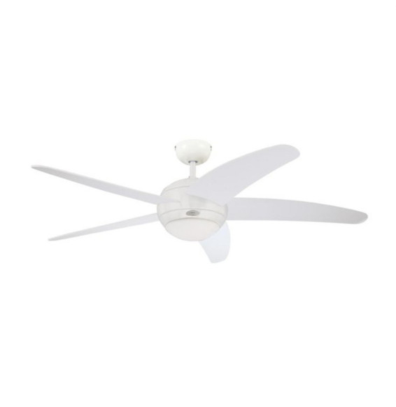 FARHO - Ventilador de techo tradicional Bendan 132cm 52" con mando a distancia blanco