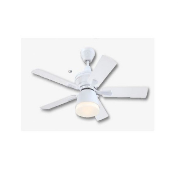 FARHO - Ventilador de techo NEVADA 105cm cuerpo hierro blanco mate