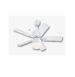 FARHO - Ventilador de techo NEVADA 105cm cuerpo hierro blanco mate