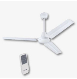 FARHO - Ventilador de techo INDUSTRIAL DC 142cm blanco mate