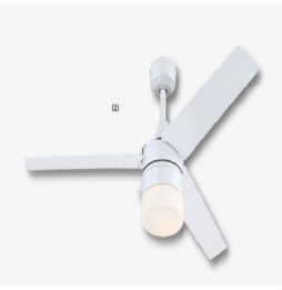 FARHO - Ventilador de techo RIVERTON 132cm blanco mate