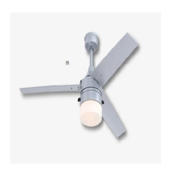 FARHO - Ventilador de techo RIVERTON 132cm plateado