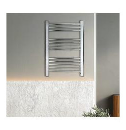 FARHO - Toallero seco interruptor luminoso SMALL PLUS BLANCO 250/125 con temporizador 250/125W cromado