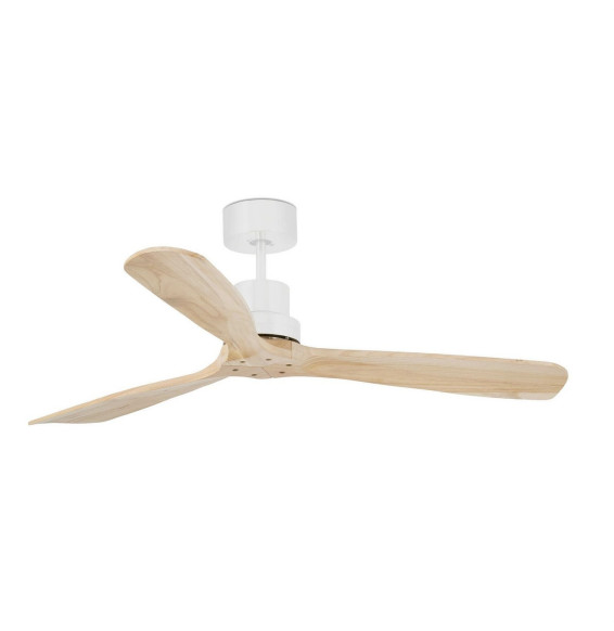 FARO - Luminaria ventilador LANTAU DC diámetro 1320mm 3 palas pino blanco