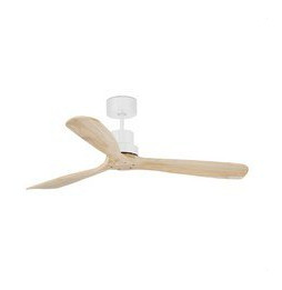 FARO - Luminaria ventilador LANTAU DC diámetro 1320mm 3 palas pino blanco