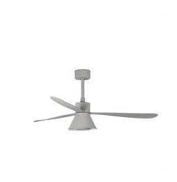 FARO - Luminaria ventilador AMELIA diámetro 1320mm 3 palas CONO 20W CCT DIM gris