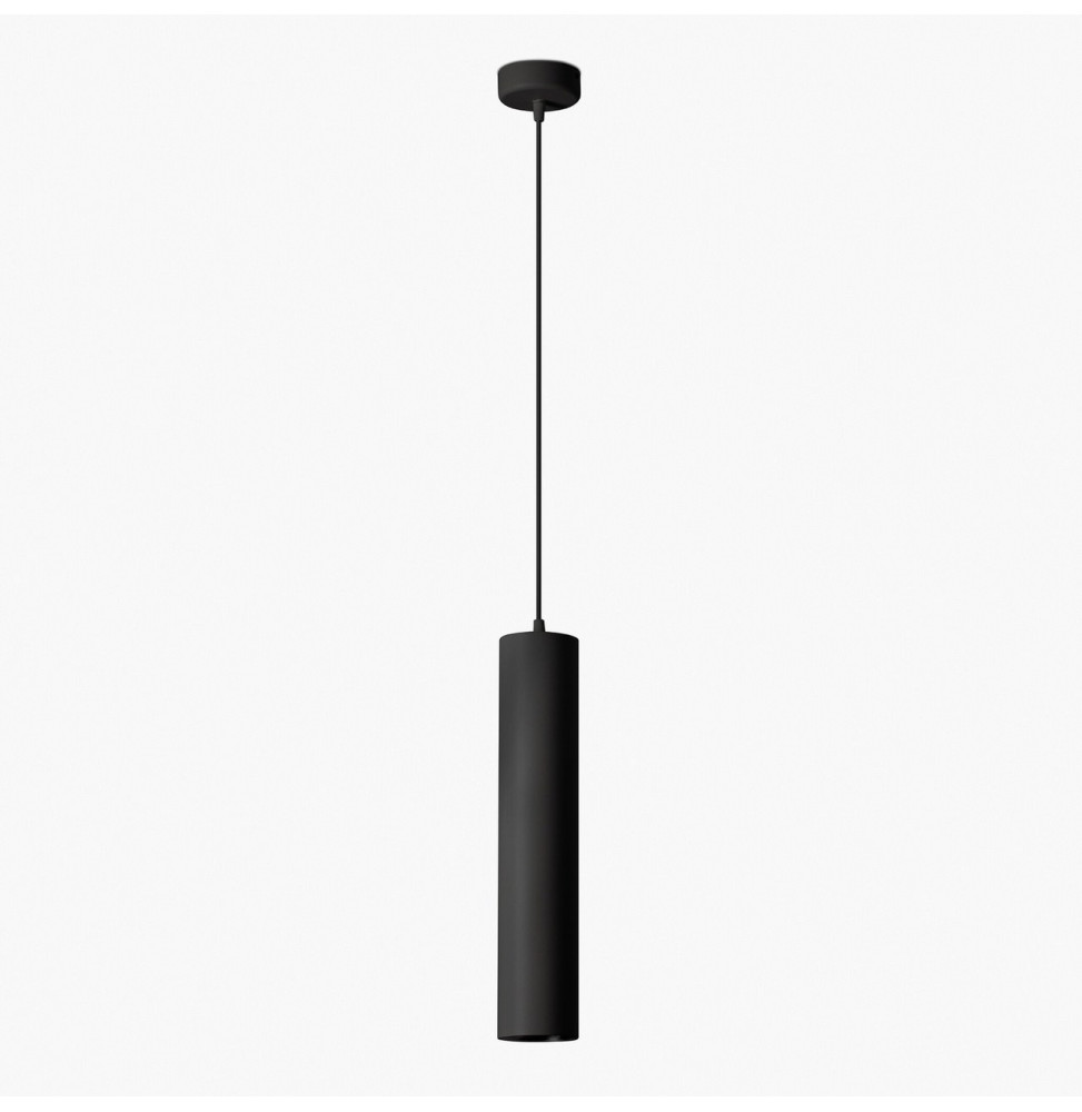 FARO - Luminaria FOST PENDANT diámetro 80 28W 18° 3000K CRI97 DALI negro