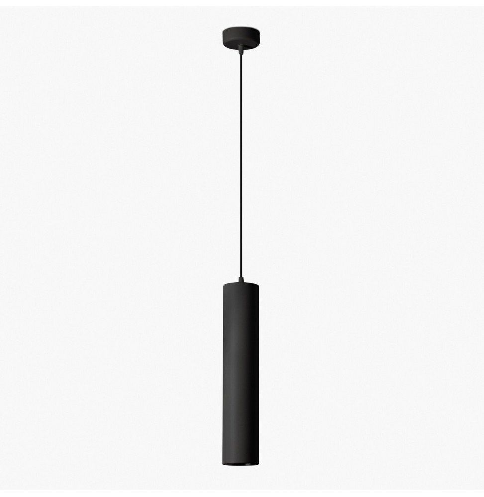 FARO - Luminaria FOST PENDANT diámetro 80 28W 18° 3000K CRI97 TRIAC negro