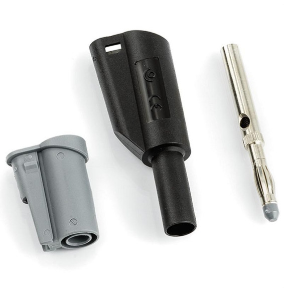 HT-INSTRUMENTS - Conector prolongador cables con conectores 4mm negro