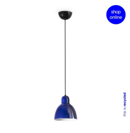 FARO - Luminaria colgante VENICE diámetro 200 1xE27 azul cobalto