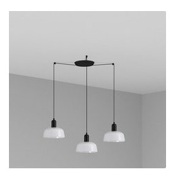 FARO - Luminaria colgante pantalla S TATAWIN 1xE27 3L blanco
