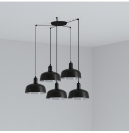 FARO - Luminaria colgante pantalla M TATAWIN 1xE27 5L negra