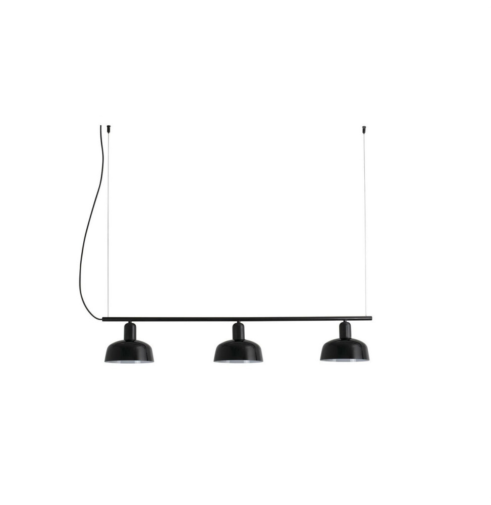 FARO - Luminaria colgante pantalla lineal S TATAWIN 3xE27 negra