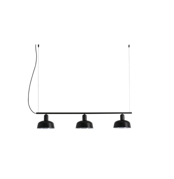 FARO - Luminaria colgante pantalla lineal S TATAWIN 3xE27 negra