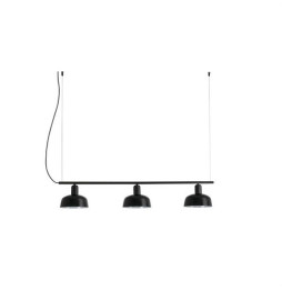 FARO - Luminaria colgante pantalla lineal S TATAWIN 3xE27 negra