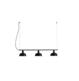 FARO - Luminaria colgante pantalla lineal S TATAWIN 3xE27 negra