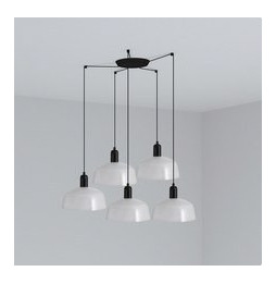 FARO - Luminaria colgante pantalla M TATAWIN 1xE27 5L blanco