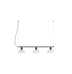 FARO - Luminaria colgante pantalla lineal S TATAWIN 3xE27 blanco