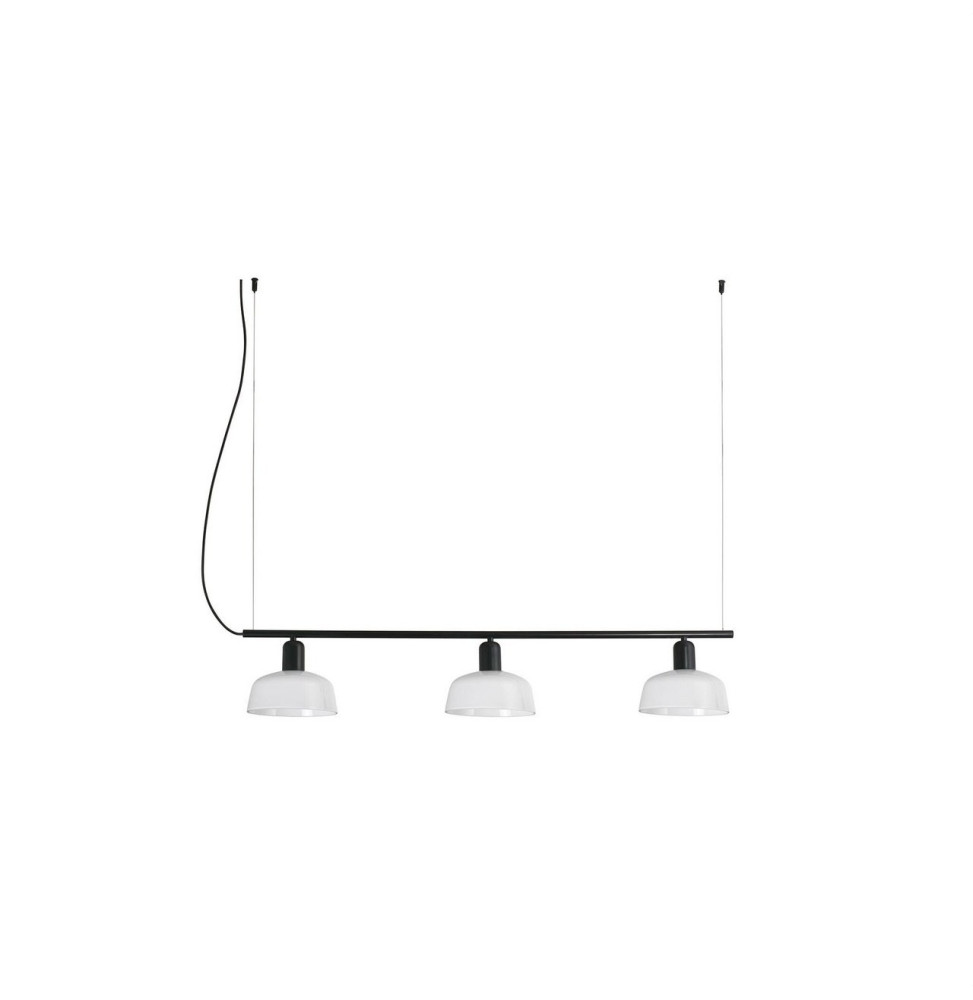 FARO - Luminaria colgante pantalla lineal S TATAWIN 3xE27 blanco