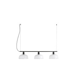 FARO - Luminaria colgante pantalla lineal M TATAWIN 3xE27 blanco