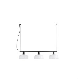 FARO - Luminaria colgante pantalla lineal M TATAWIN 3xE27 blanco