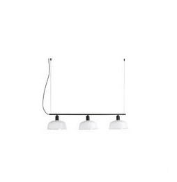 FARO - Luminaria colgante pantalla lineal M TATAWIN 3xE27 blanco
