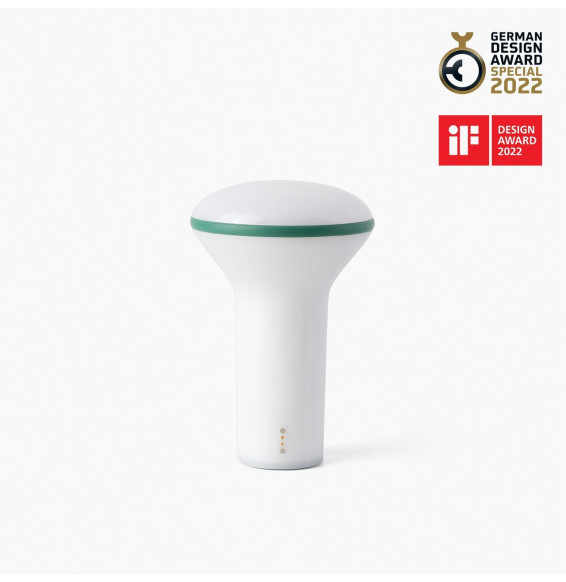 FARO - Lámpara portátil BUDDY 3W blanca / verde oscuro