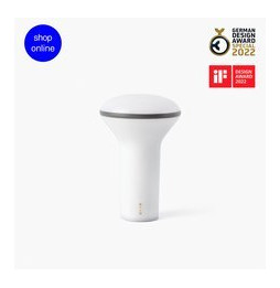 FARO - Lámpara portátil BUDDY 3W blanca / gris oscuro