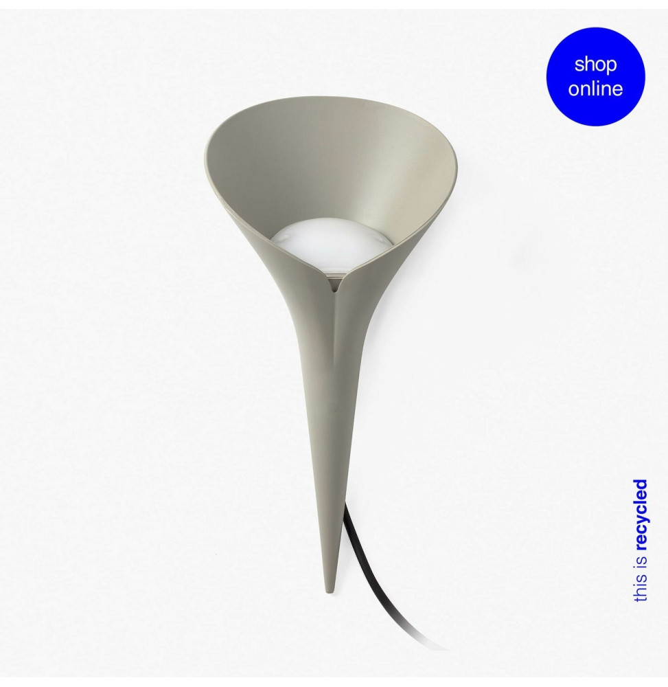 FARO - Lámpara estaca LEAF 1xGU10 gris