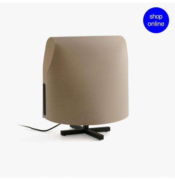FARO - Luminaria sobremesa LUANG M 465 1xE27 negro / camel
