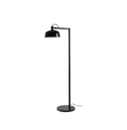FARO - Luminaria pantalla pie de salón TATAWIN 1xE28 negra