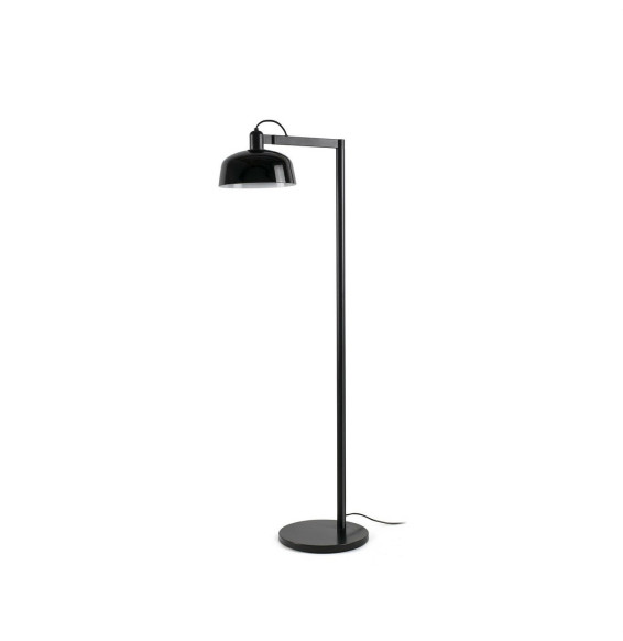 FARO - Luminaria pantalla pie de salón TATAWIN 1xE28 negra