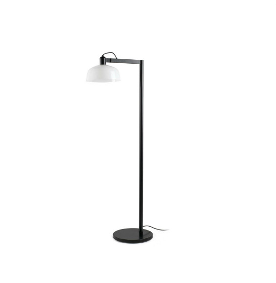 FARO - Luminaria pantalla pie de salón TATAWIN 1xE27 blanco